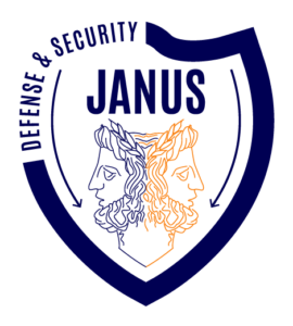 JANUS-LOGO-version shaped background Erasmus France Master cybersecurity computing Lyon