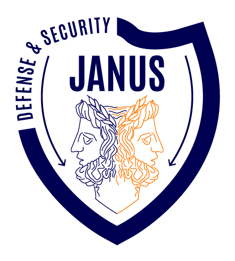 JANUS-LOGO-version shaped background Erasmus France Master cybersecurity computing Lyon